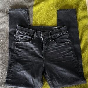 Vince Women's Dark Black Skinny Jeans- nice stretch- size 27